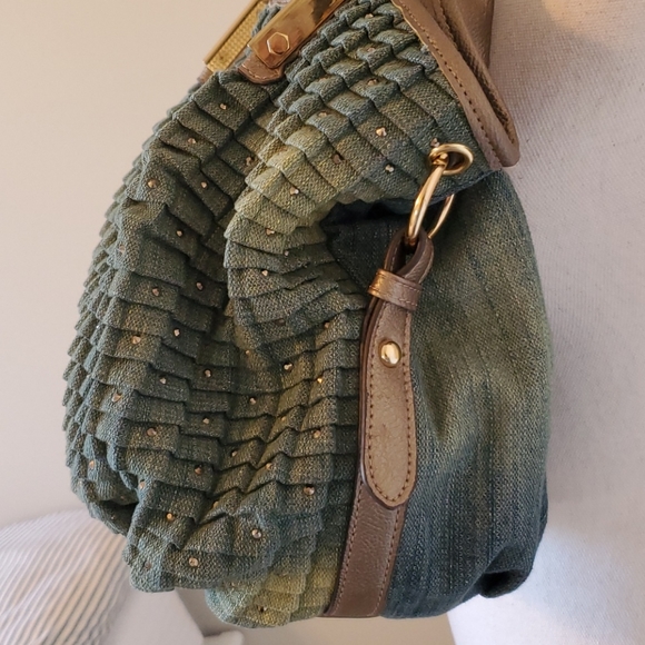 💥SOLD💥Sparkly Denim Shoulder Bag - Picture 2 of 8